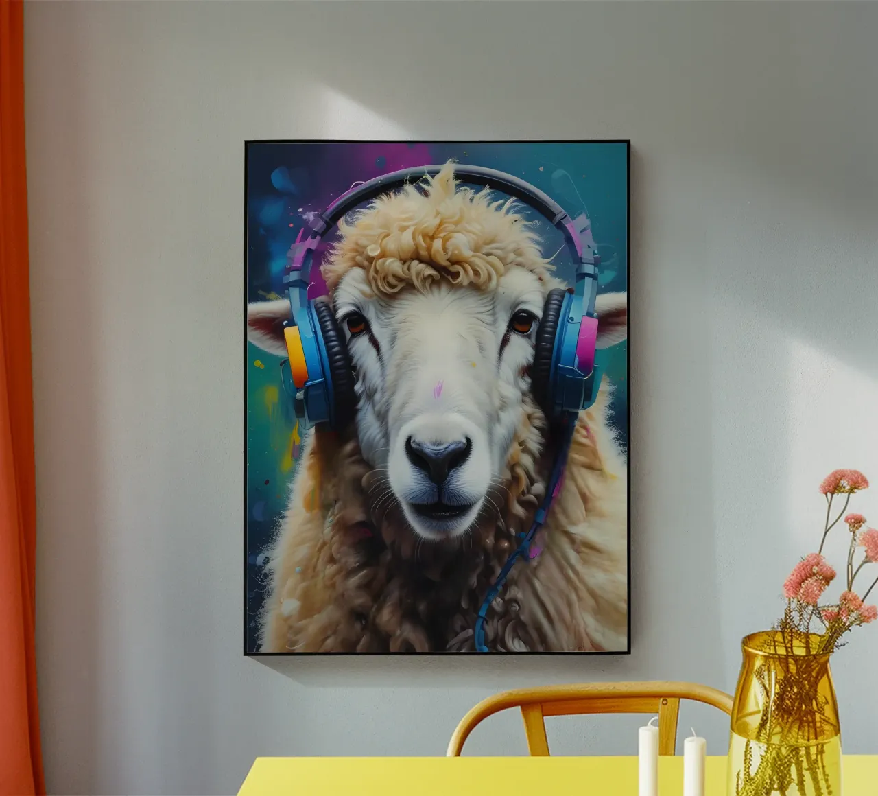 Pecore in cuffia plexiglass da MakArena