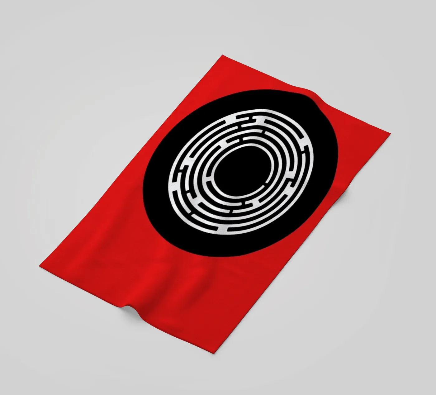 Labyrinth beach towel by AS Art