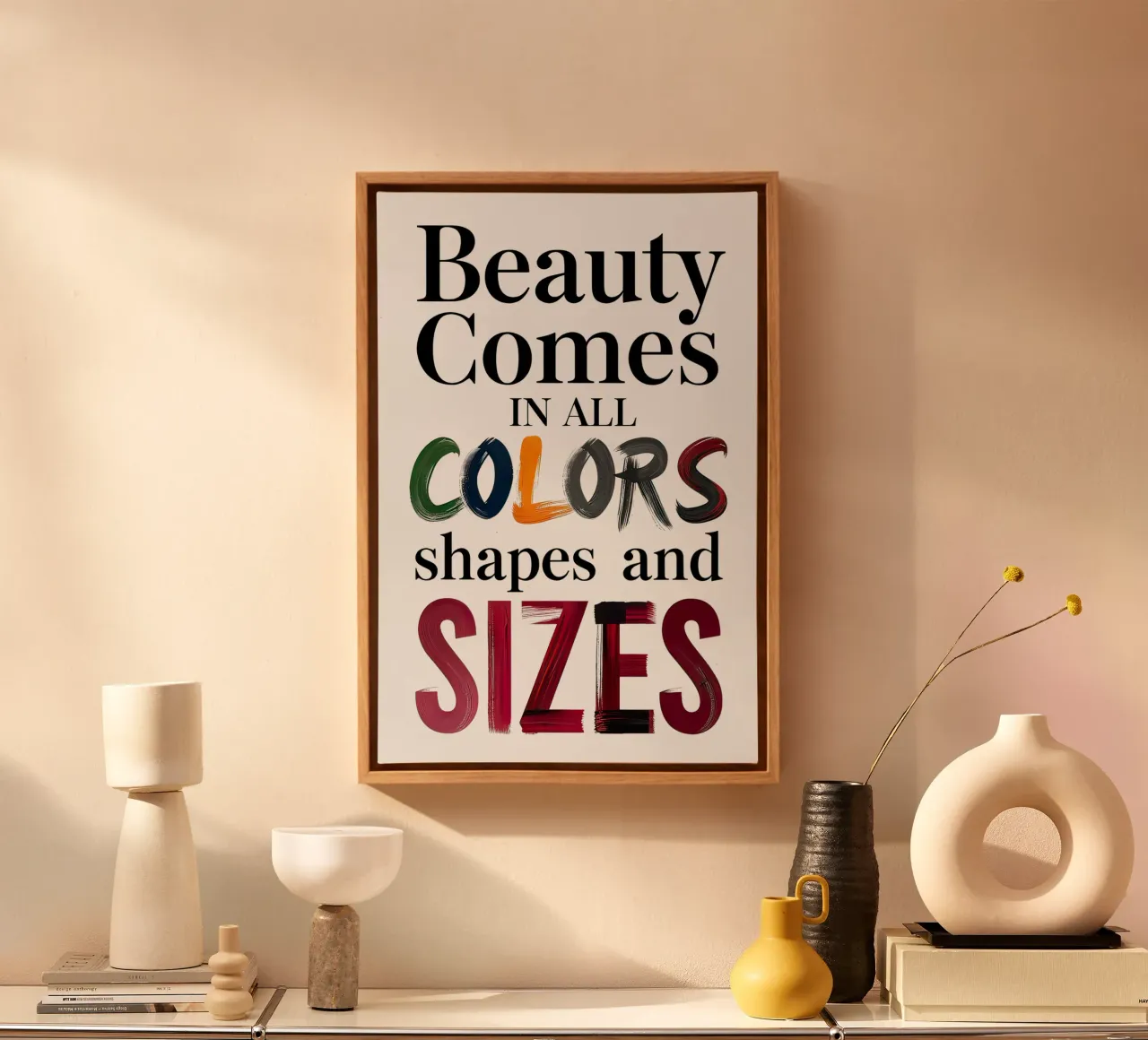 La bellezza è di tutti i colori tela con Cornice a cassetta da 🥝 KIWI STORE