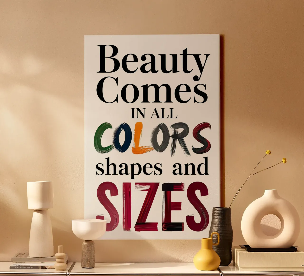 La bellezza è di tutti i colori tela con Cornice a cassetta da 🥝 KIWI STORE
