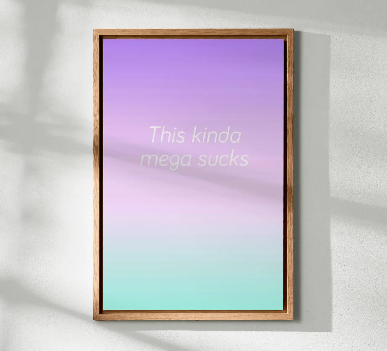 This Sucks II canvas by Oh Darling