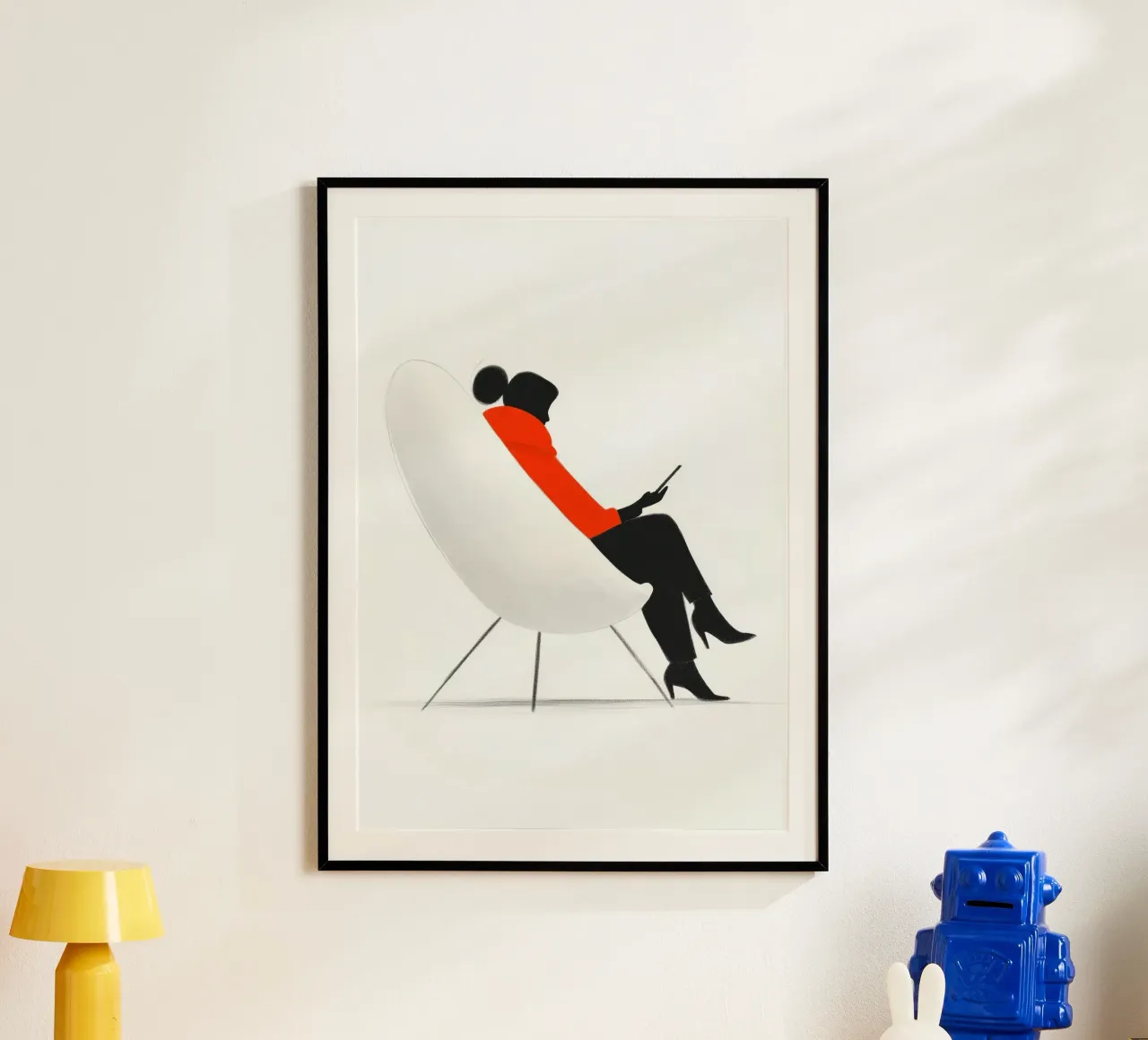 Iphone Donna vita arte minima poster da Justyna Jaszke JBJart