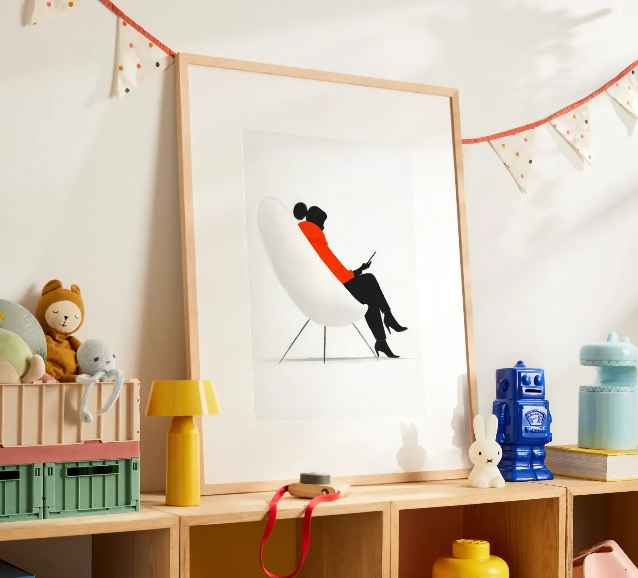 Iphone Donna vita arte minima poster da Justyna Jaszke JBJart