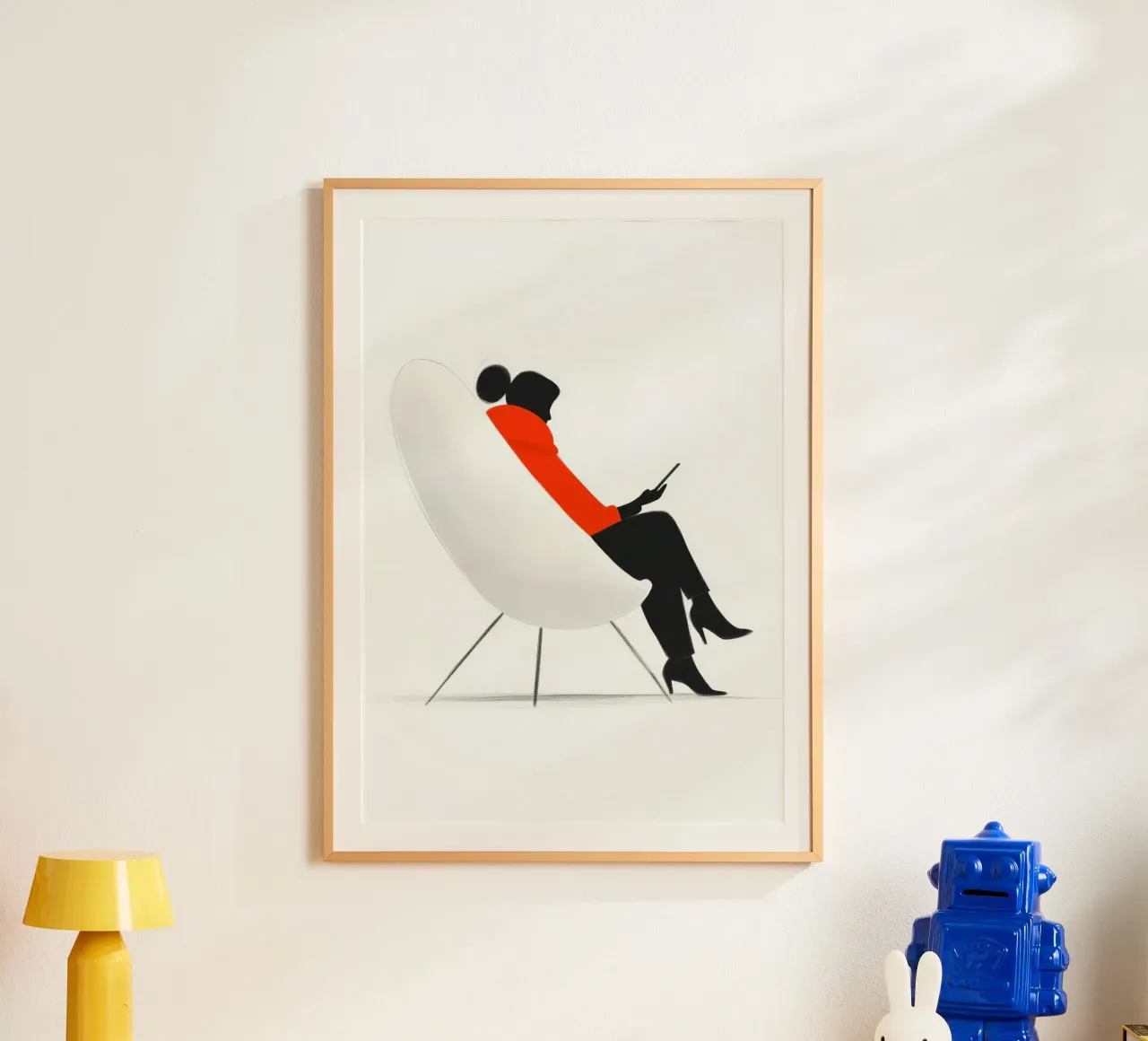 Iphone Donna vita arte minima poster da Justyna Jaszke JBJart