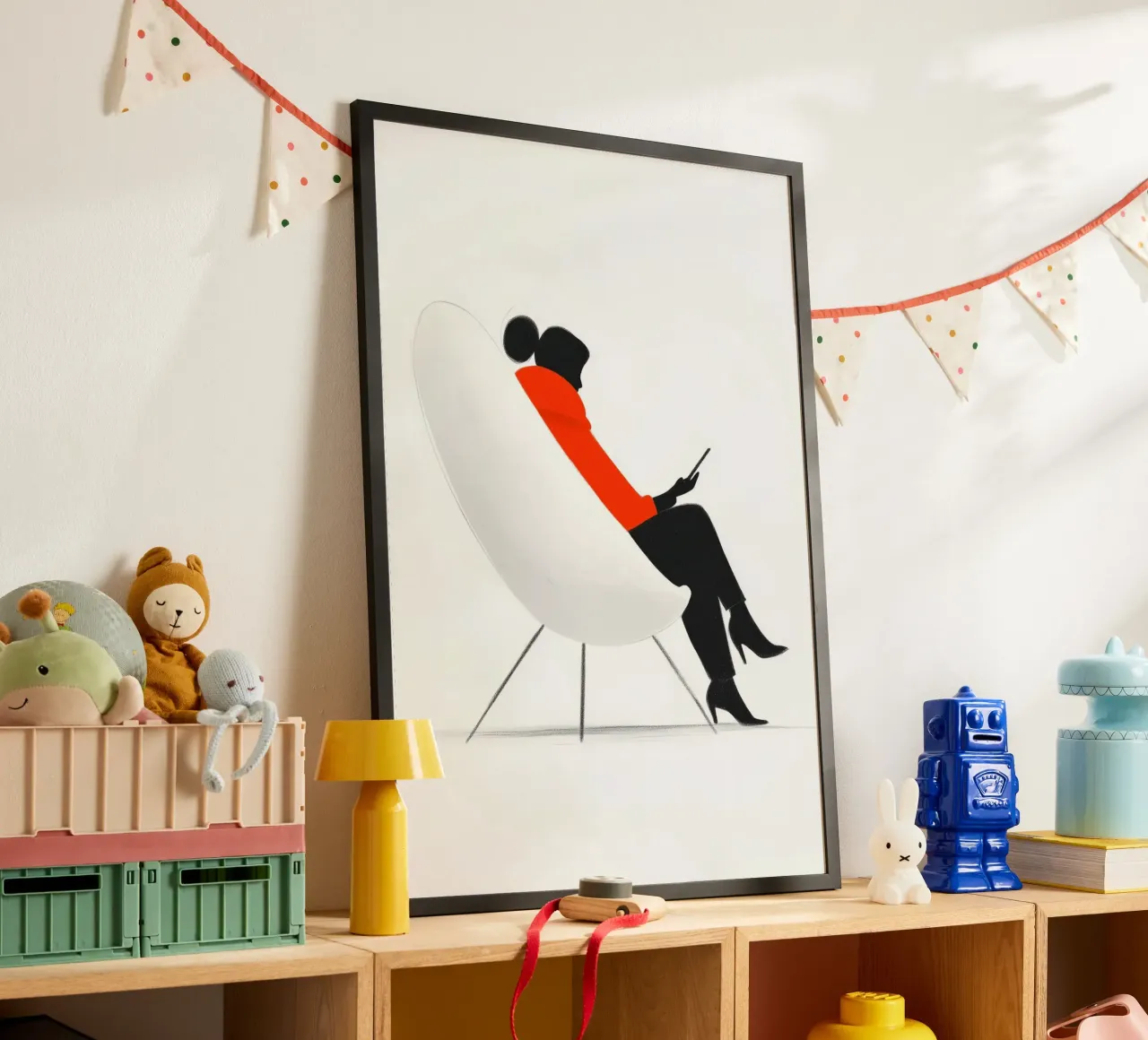 Iphone Donna vita arte minima poster da Justyna Jaszke JBJart