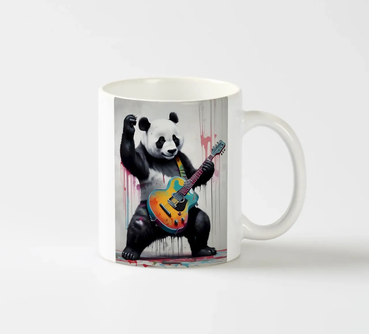 Panda che suona la chitarra tazza in ceramica da MakArena