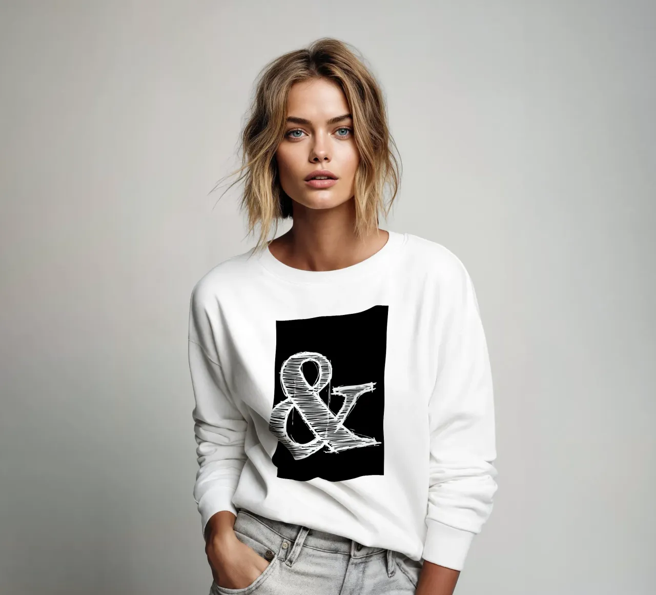 Ampersand Black felpa da Naxart