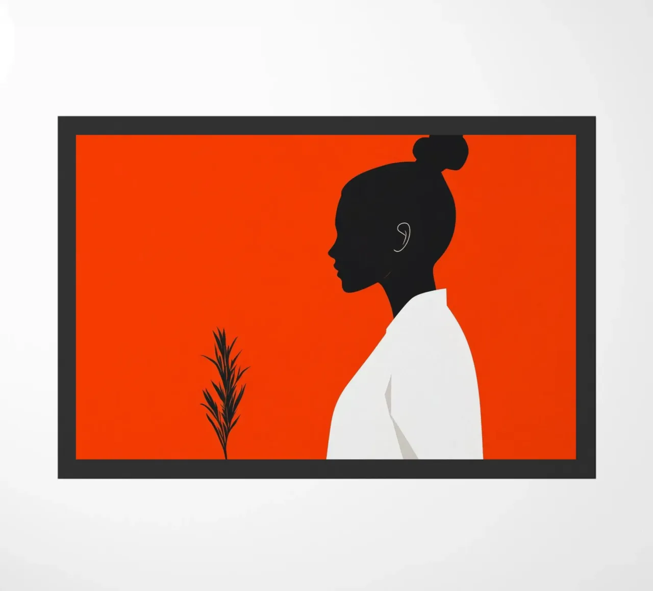 Pianta Donna vita minimal art zerbino da Justyna Jaszke JBJart