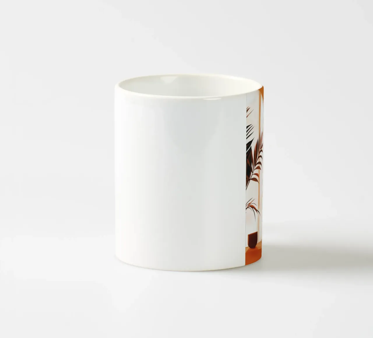 Journée ensoleillée Femme vie art minimal mug en céramique de Justyna Jaszke JBJart