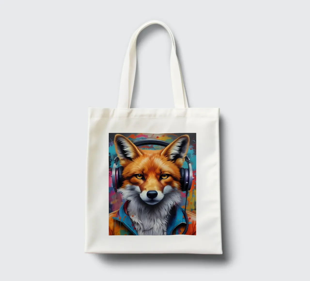 Foxy meloman tote bag by MakArena