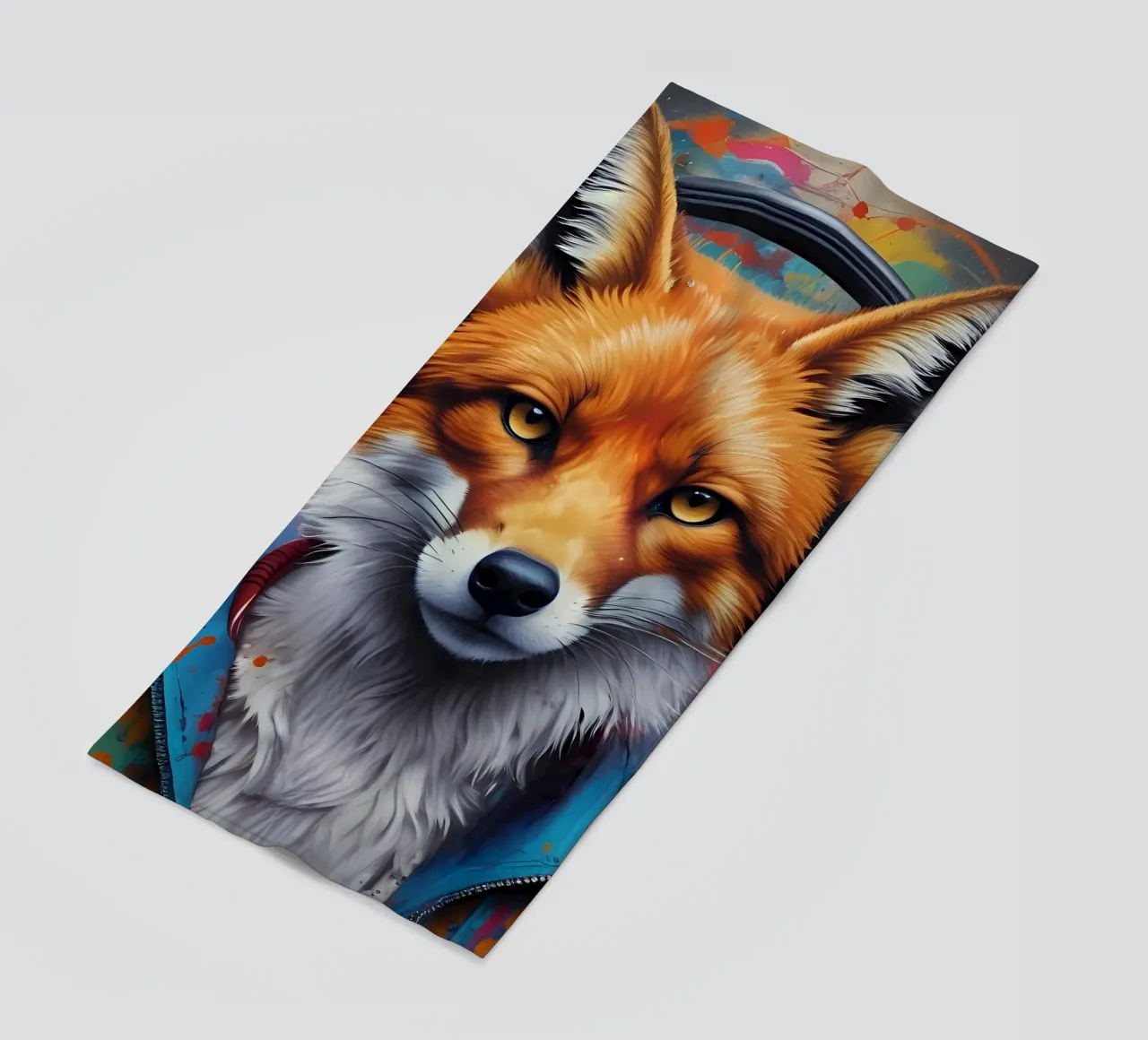 Foxy meloman beach towel by MakArena