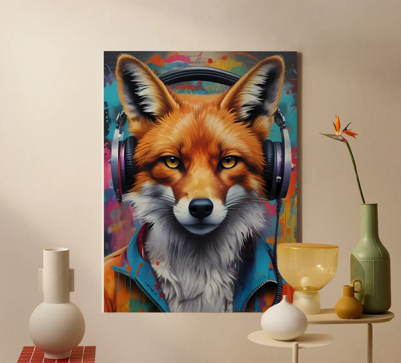 Foxy meloman canvas by MakArena