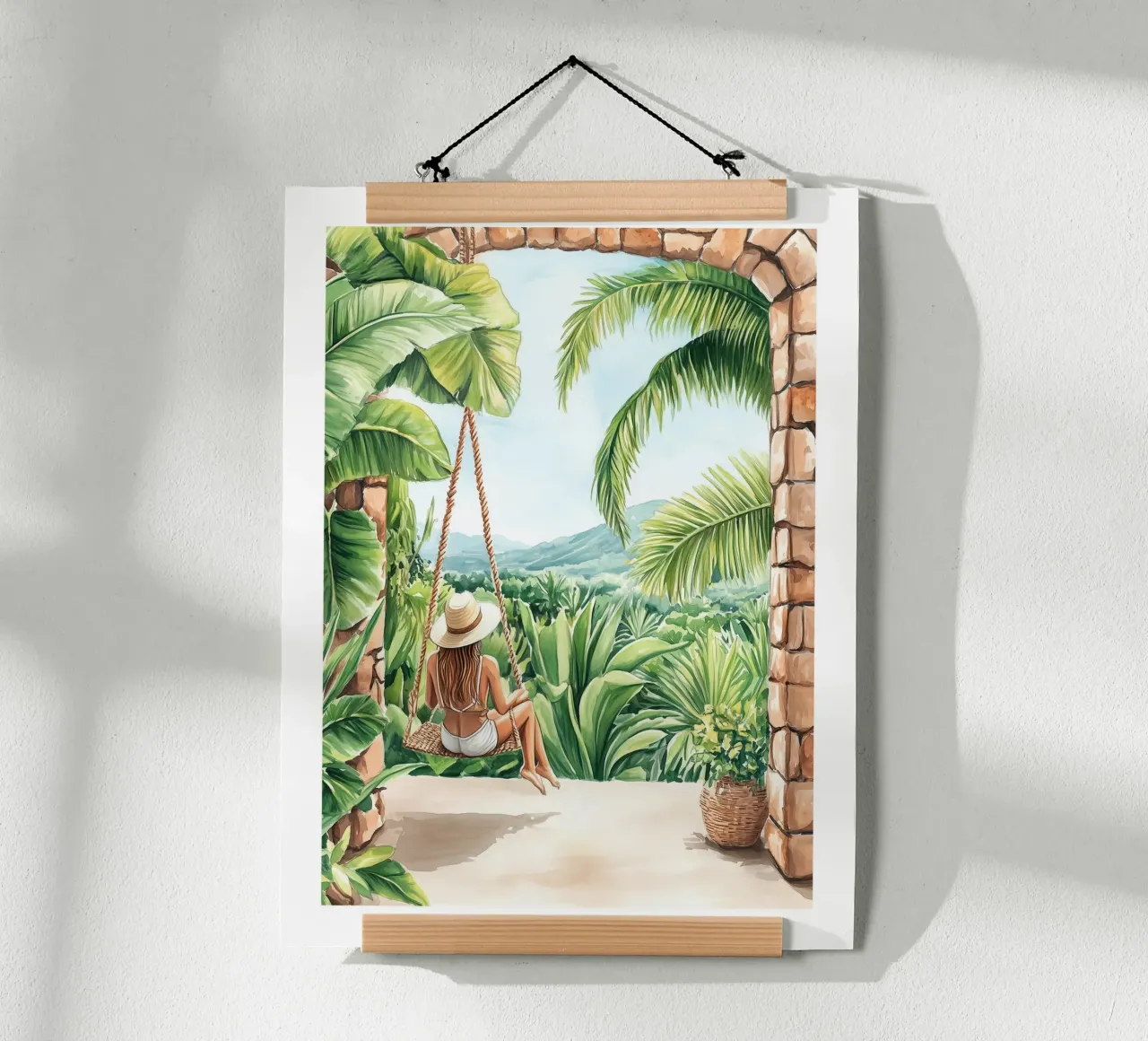 Un momento di relax tropicale carta hahnemühle da Shores & Skies
