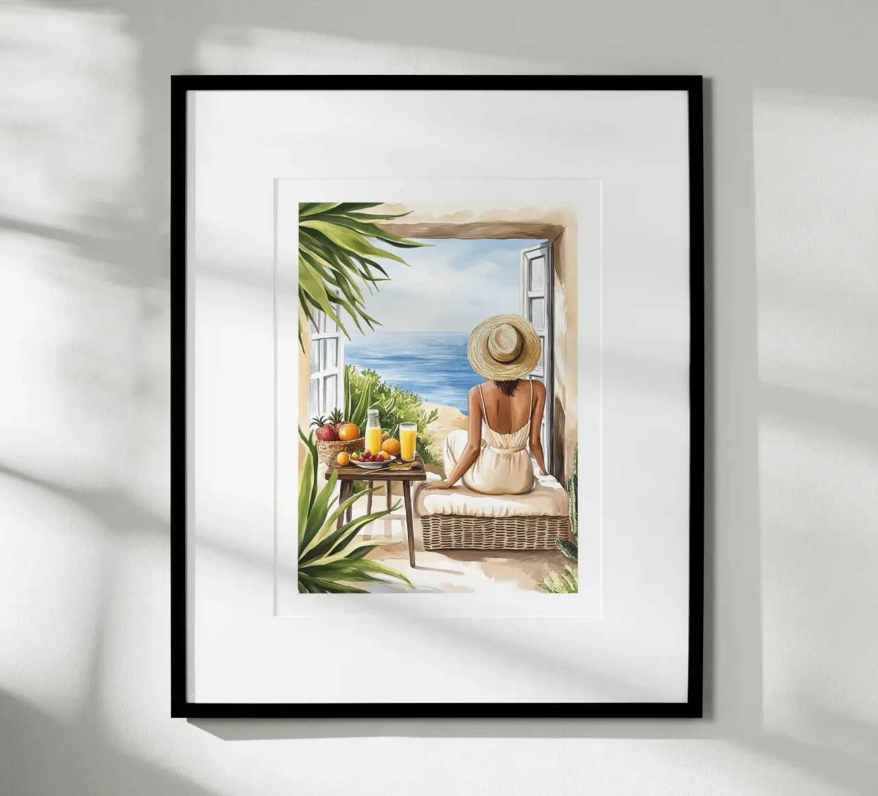 Frühstück mit Blick auf das Meer Poster von Shores & Skies
