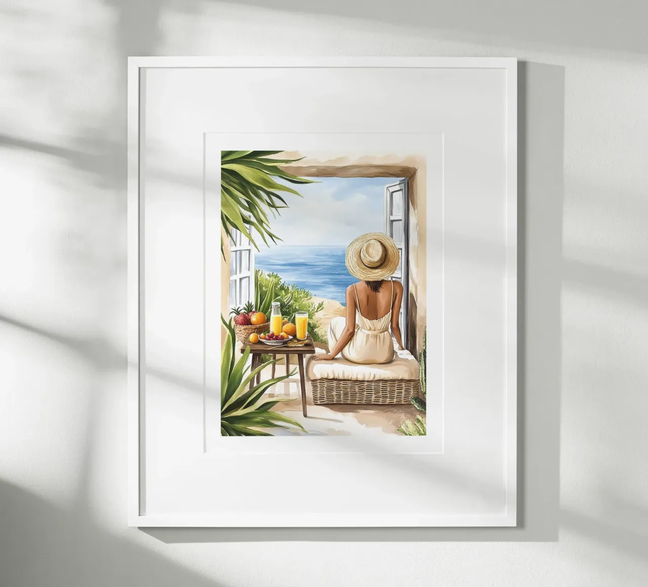 Frühstück mit Blick auf das Meer Poster von Shores & Skies