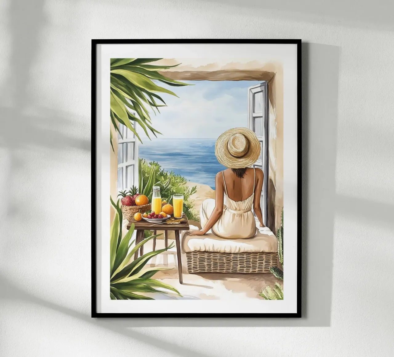 Frühstück mit Blick auf das Meer Poster von Shores & Skies
