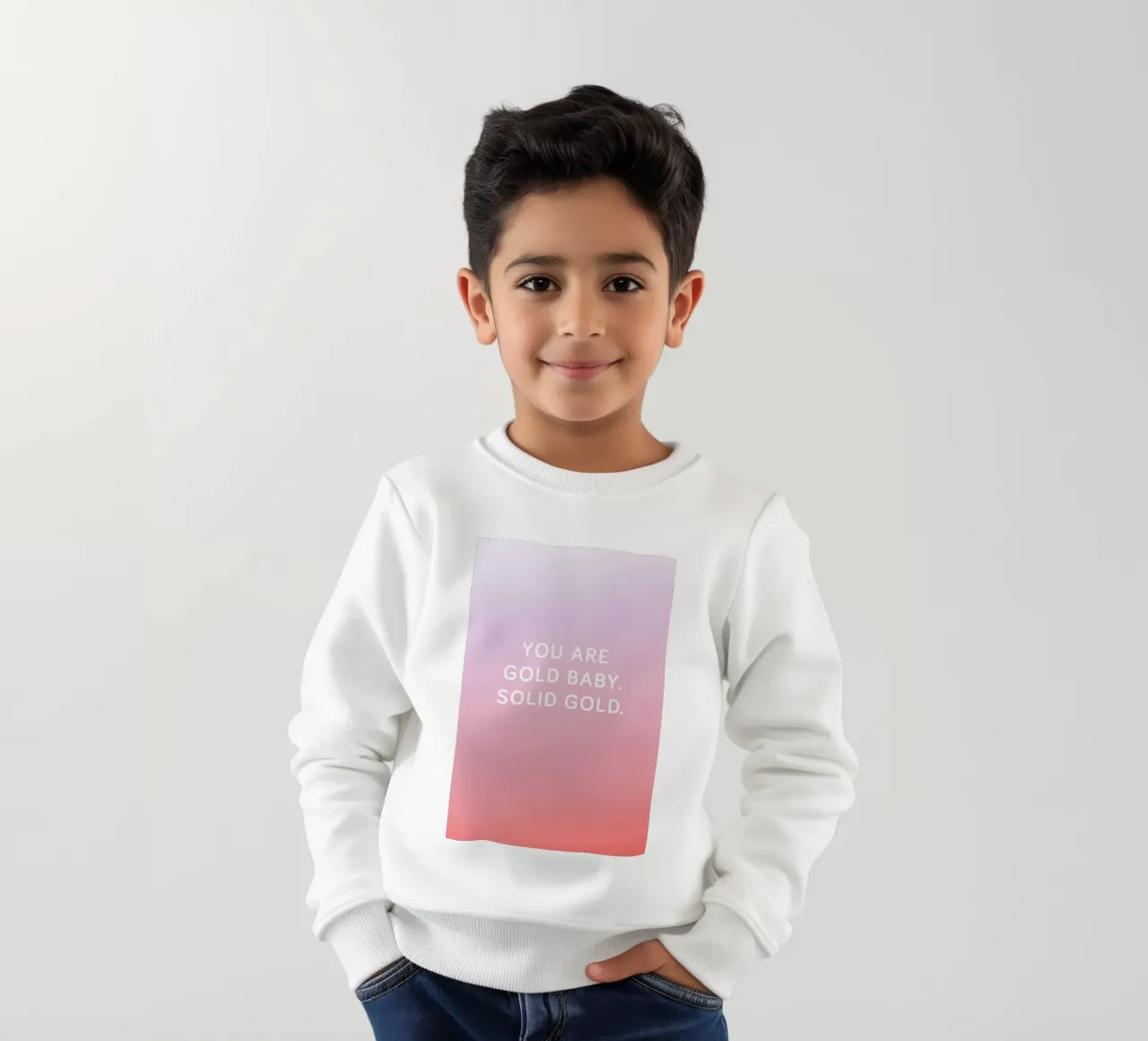 You Are Gold Baby kinder sweatshirt van Oh Darling