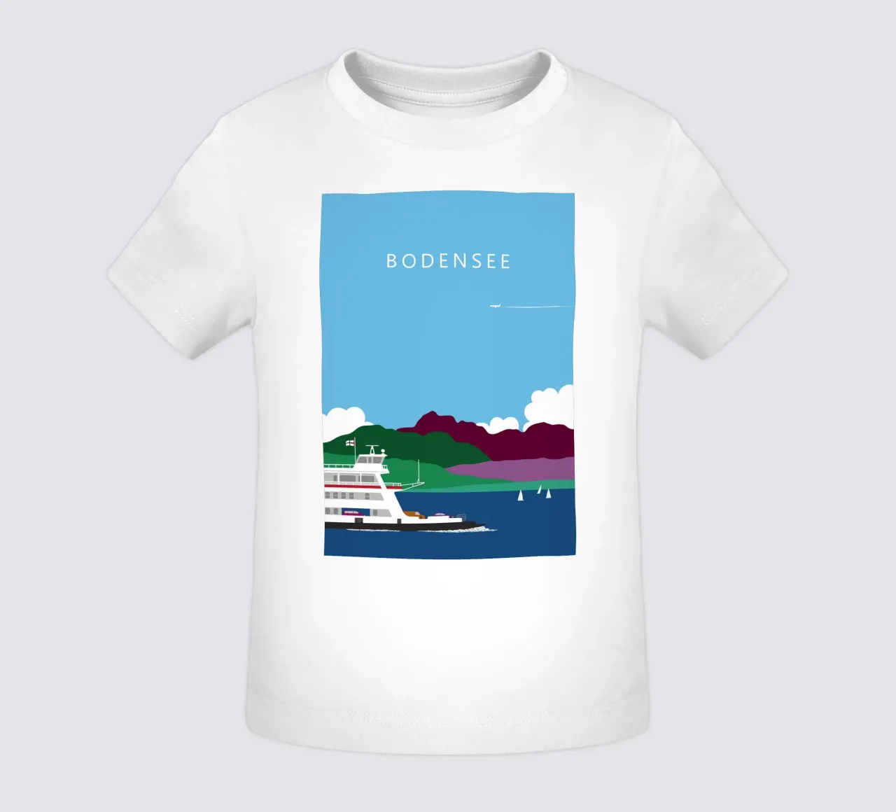 Bodensee, Fähre Konstanz - Meersburg maglietta neonato da Taimanta