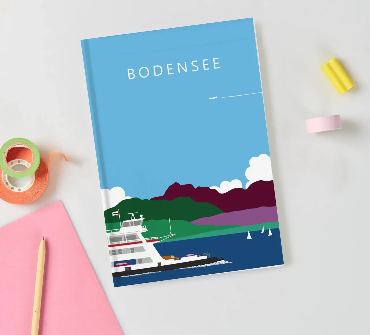 Bodensee, Fähre Konstanz - Meersburg diario da Taimanta