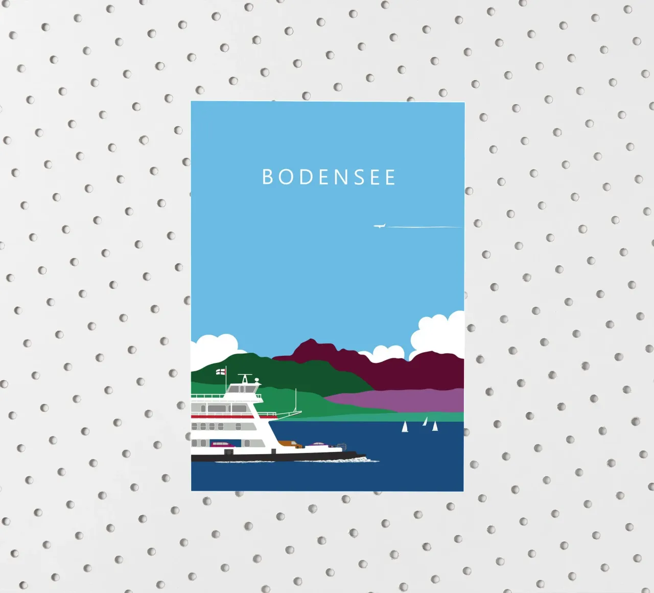 Bodensee, Fähre Konstanz - Meersburg adesivo da Taimanta