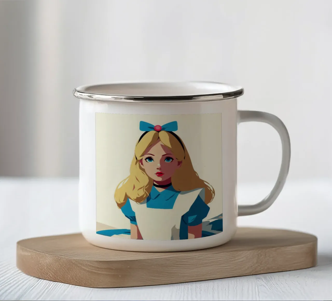 Alice - Stampa poster d'epoca tazza in smalto da posterprints-by-nomad