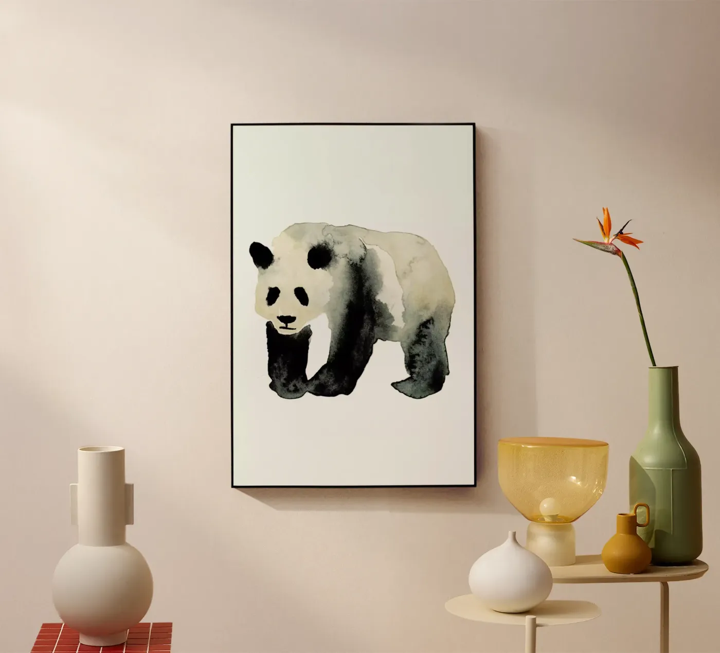 Panda Acryl-Glas von Farina Kuklinski