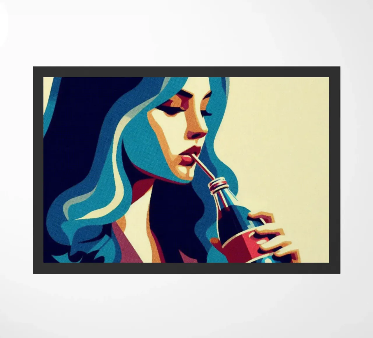 Coca Cola - Stampa poster d'epoca zerbino da posterprints-by-nomad