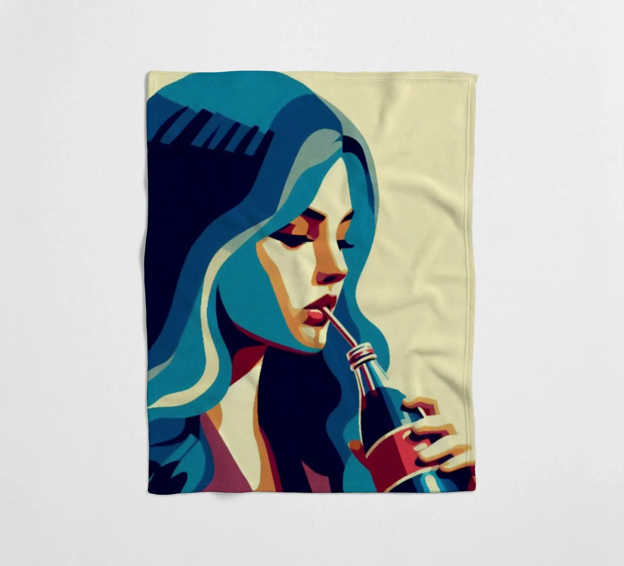 Coca Cola - Stampa poster d'epoca coperta in pile da posterprints-by-nomad