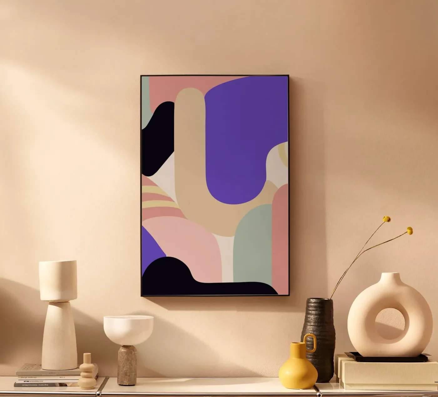 Blue Monday acryl van Jilli Darling Art