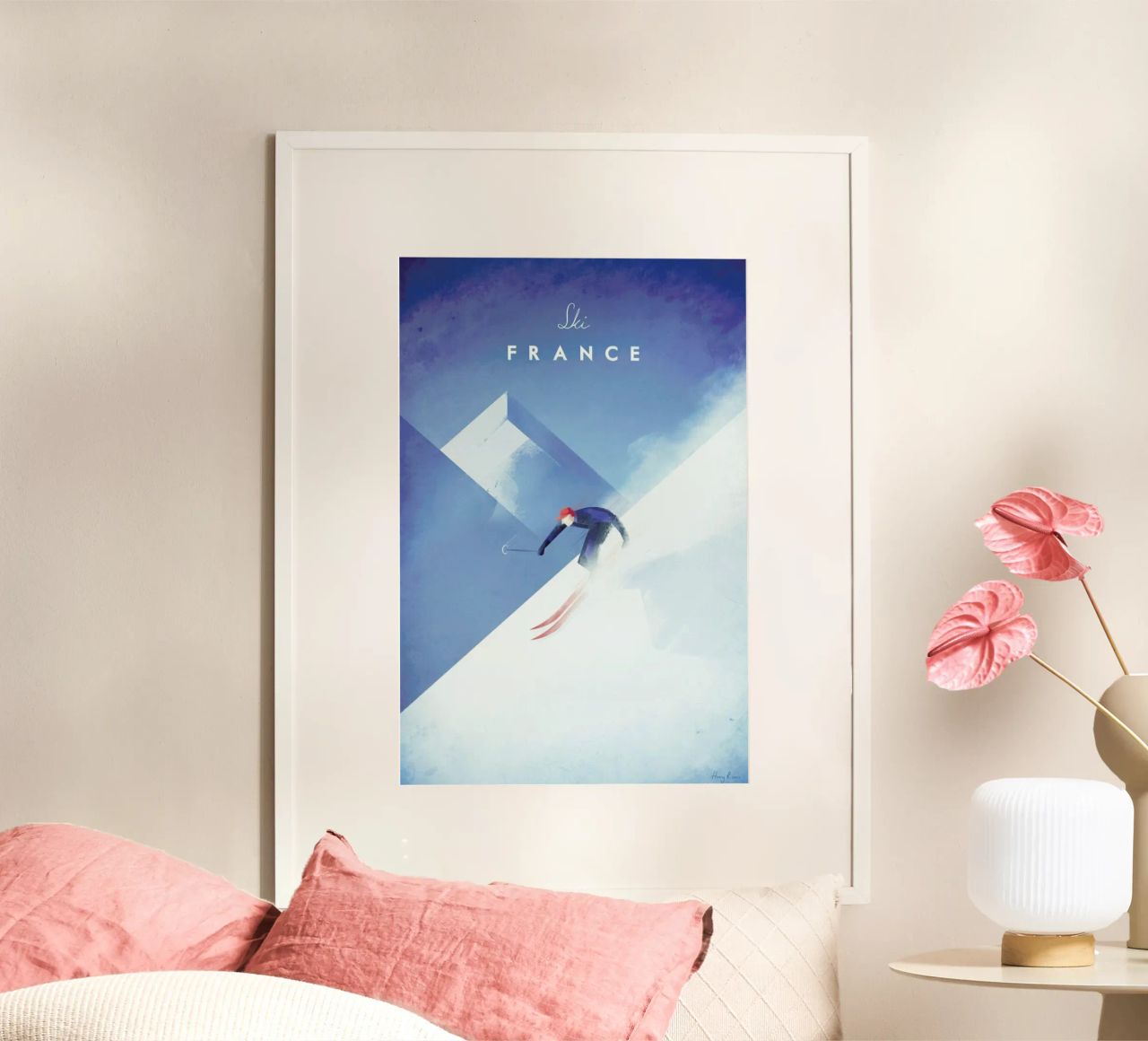 Ski France poster de Henry Rivers