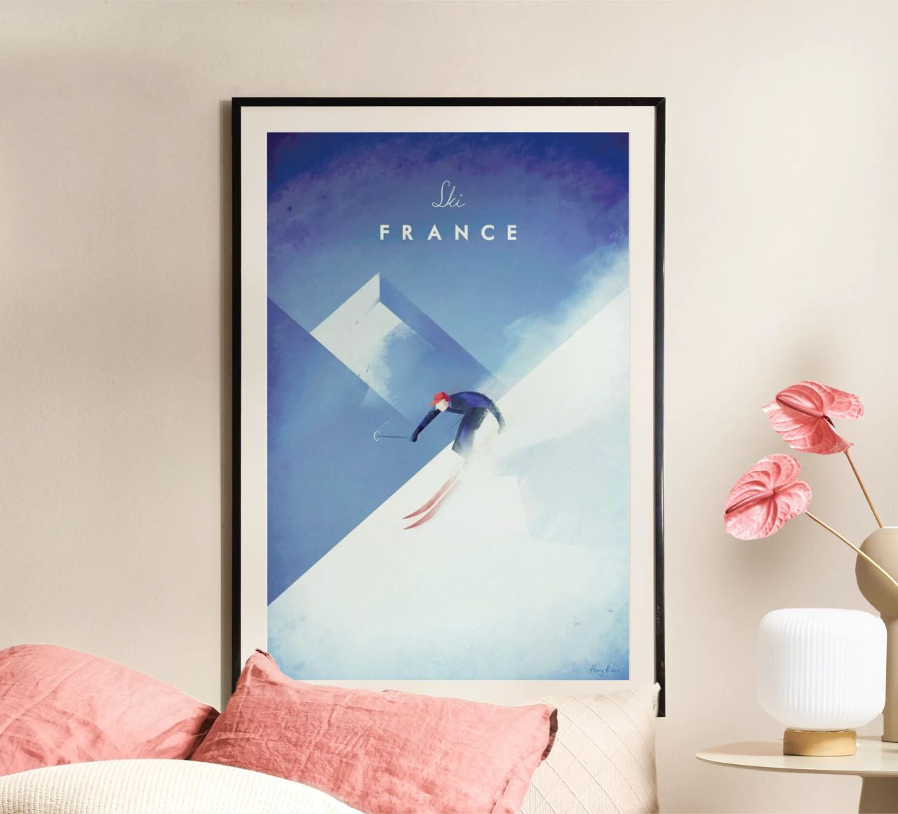 Ski France poster de Henry Rivers