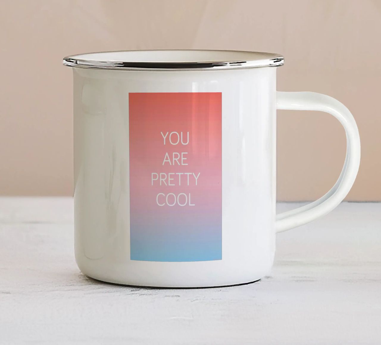 You Are Pretty Cool tazza in smalto da Oh Darling