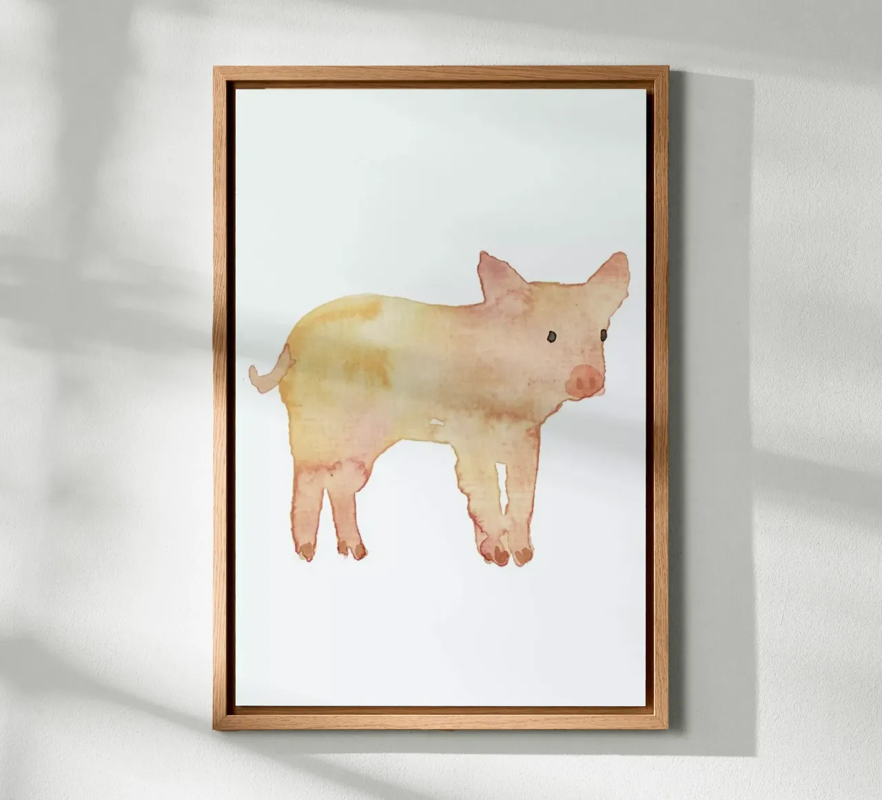 Pig tela con Cornice a cassetta da Farina Kuklinski