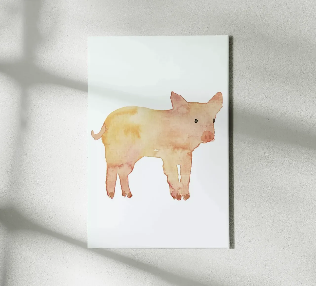 Pig tela con Cornice a cassetta da Farina Kuklinski