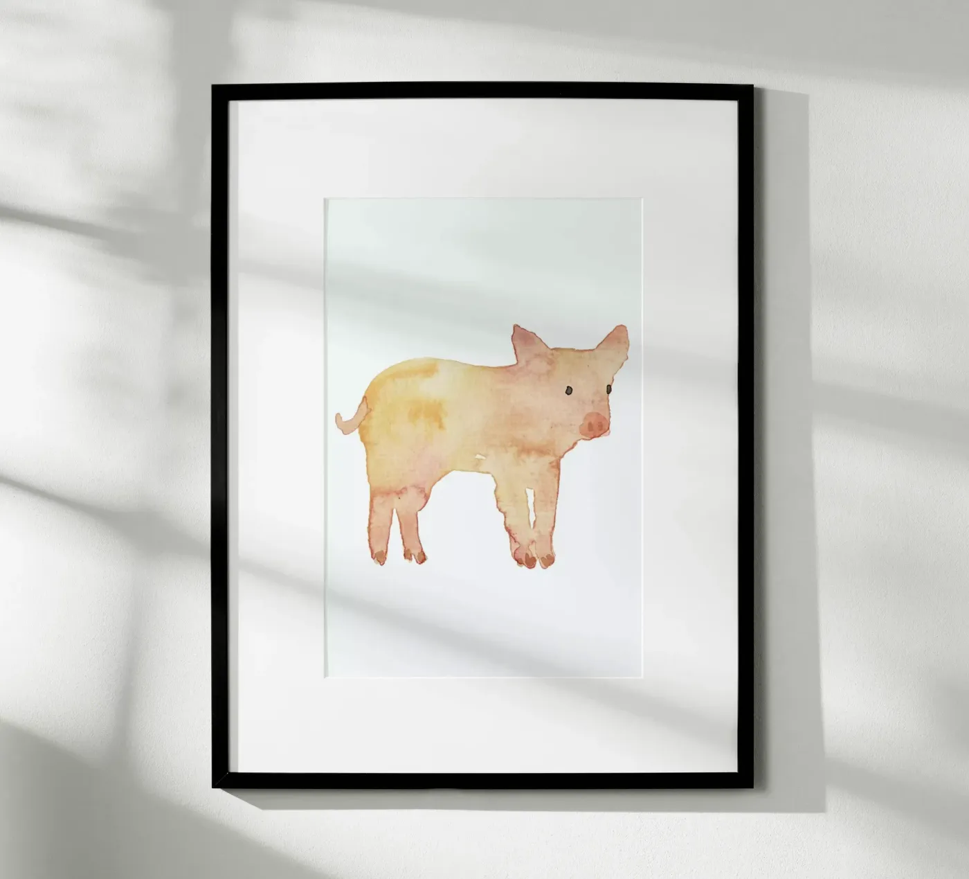 Pig poster by Farina Kuklinski