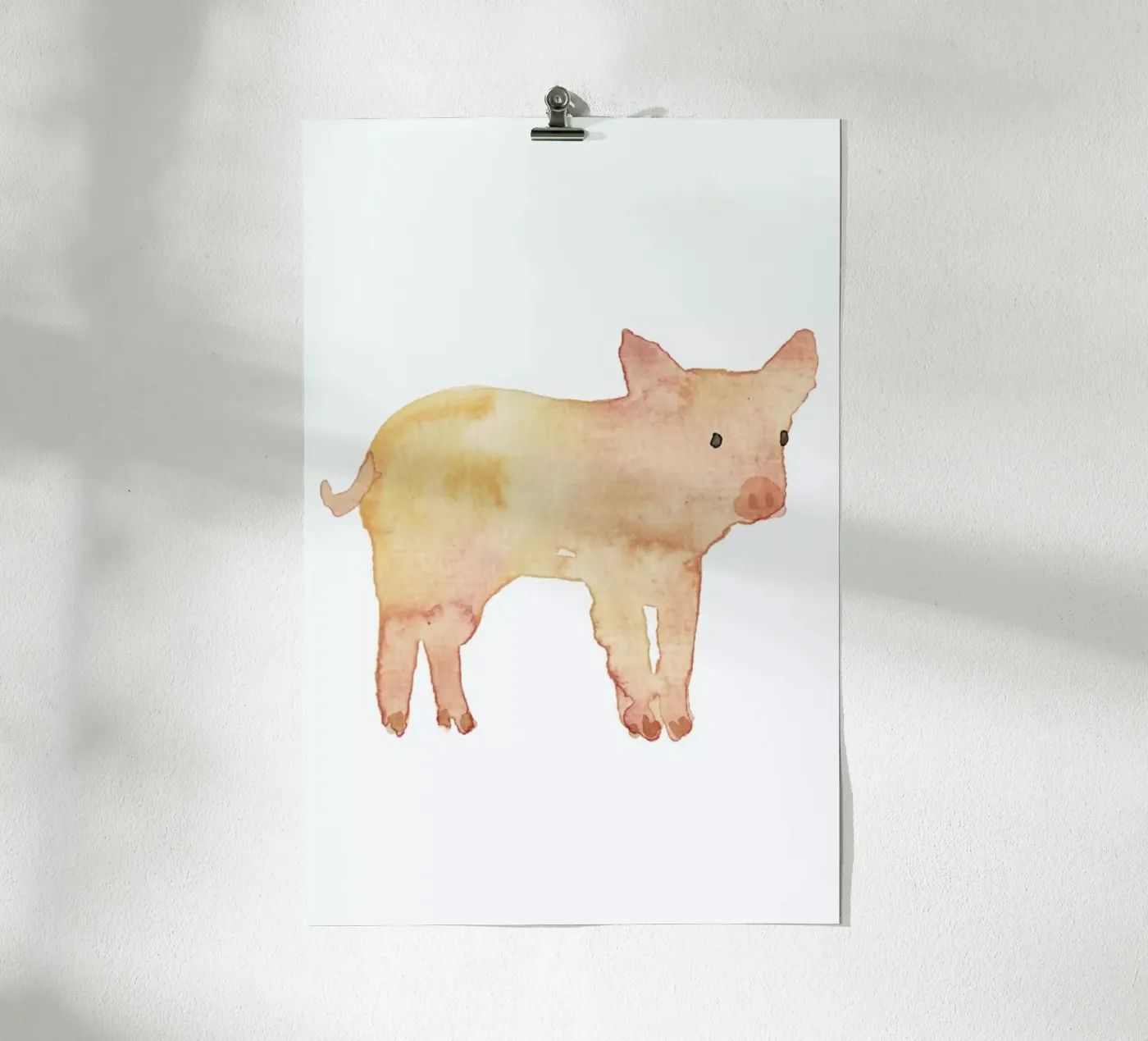 Pig poster by Farina Kuklinski