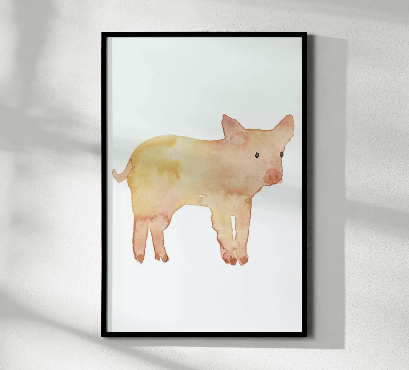 Pig poster by Farina Kuklinski