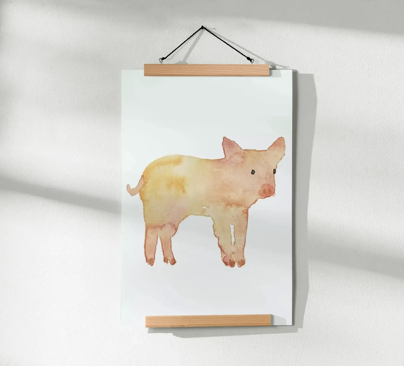 Pig poster by Farina Kuklinski