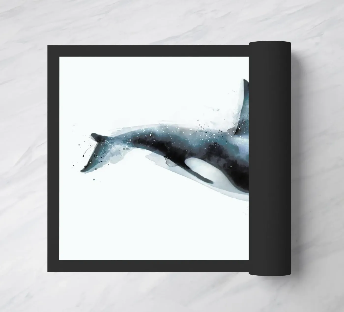 Orca Fußmatte von Amy Hamilton