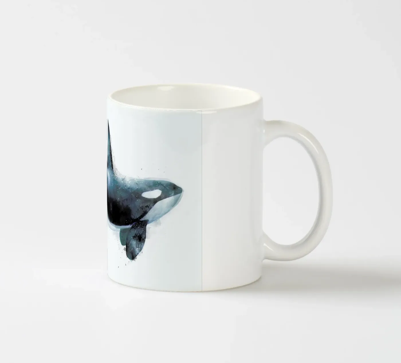 Orca ceramic mug by Amy Hamilton