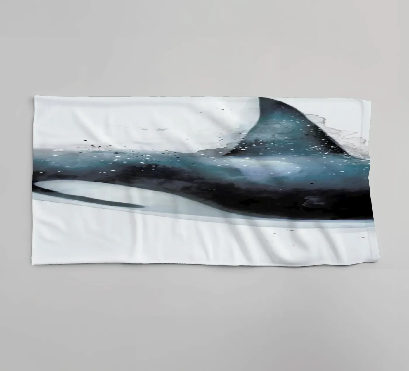 Orca towel by Amy Hamilton