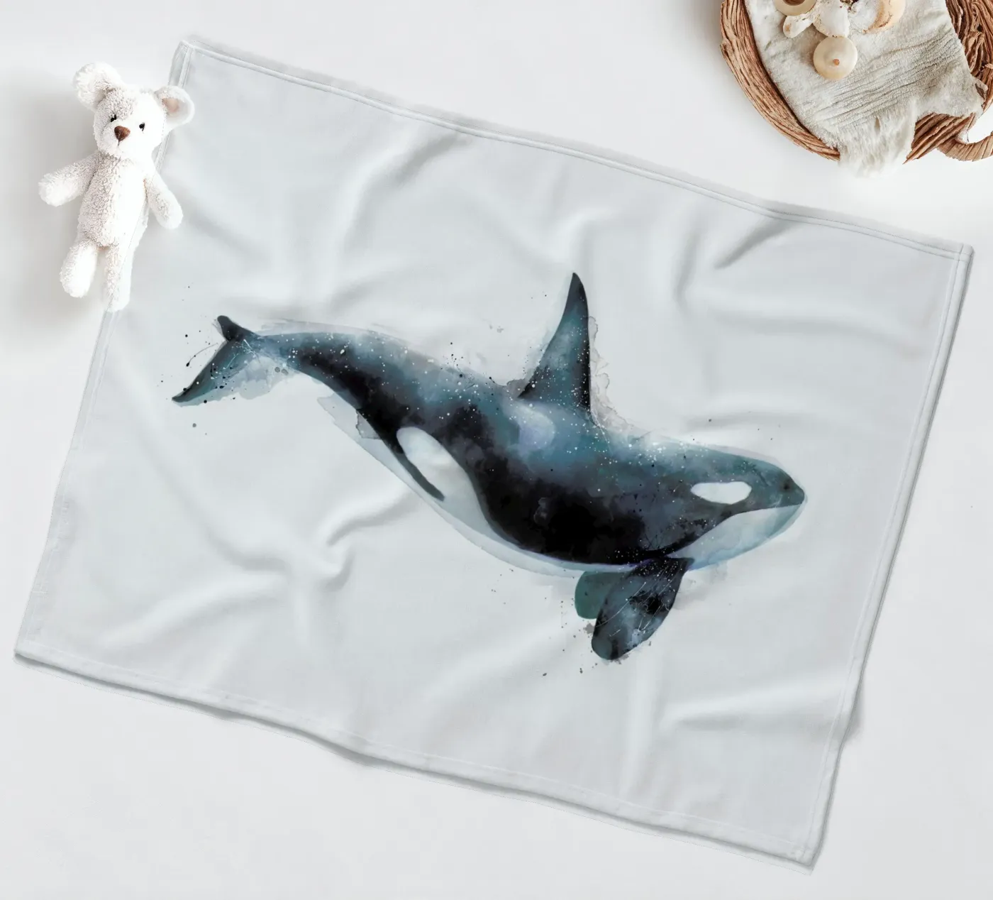 Orca Fleecedecke von Amy Hamilton