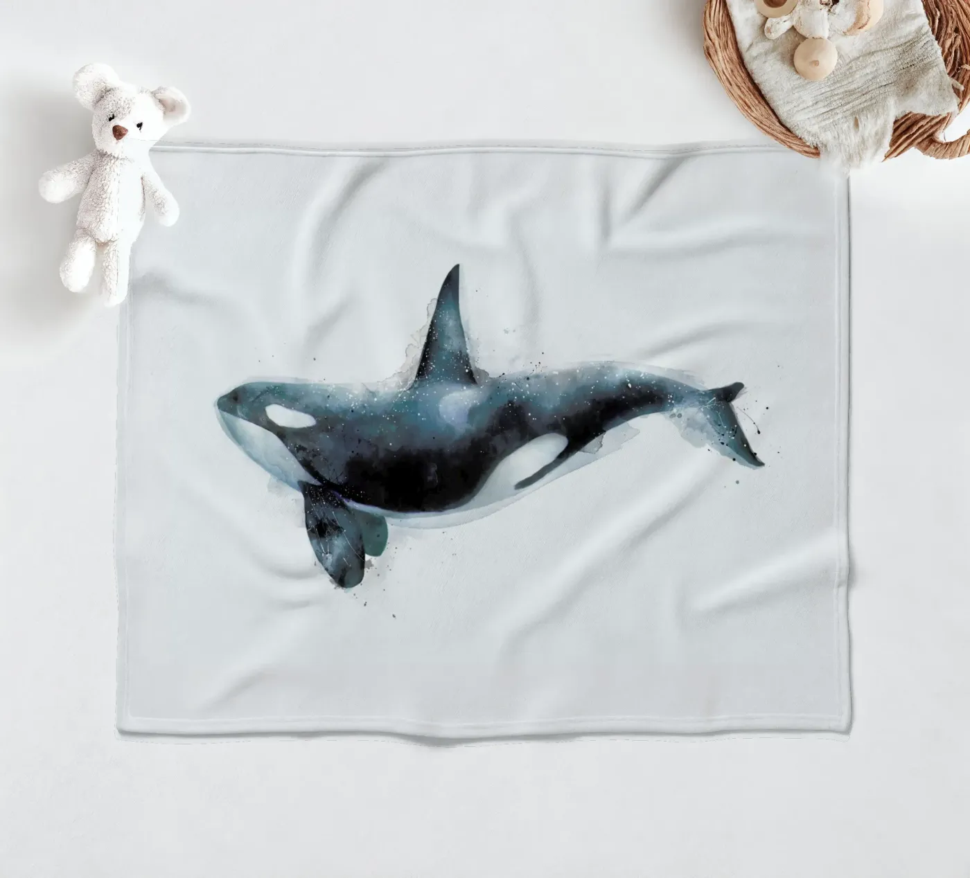 Orca Fleecedecke von Amy Hamilton