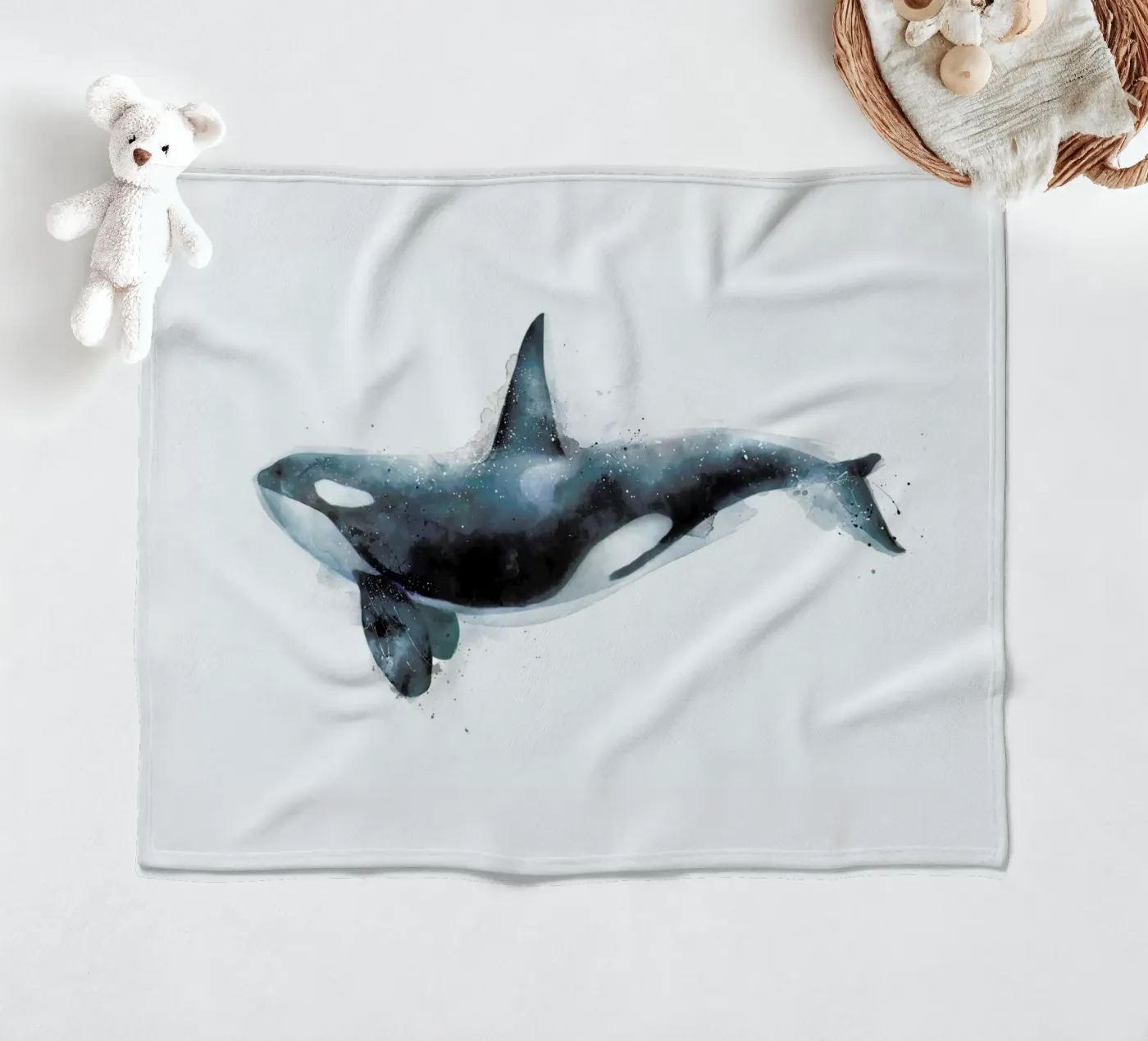 Orca fleecedeken van Amy Hamilton