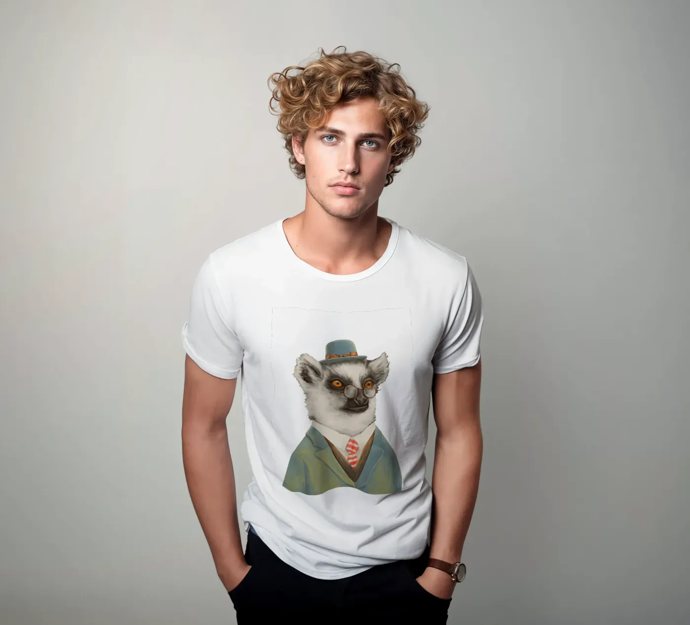 Lemur t-shirt da Animal Crew