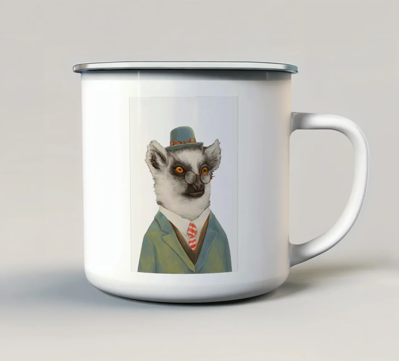 Lemure tazza in smalto da Animal Crew