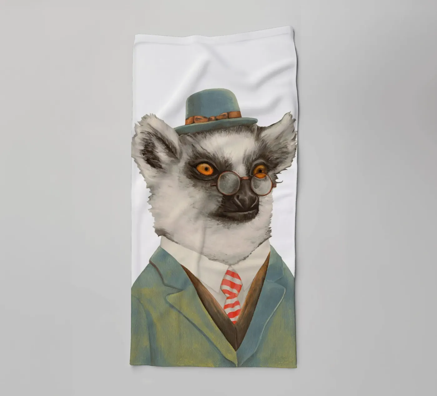 Lemur badhanddoek van Animal Crew