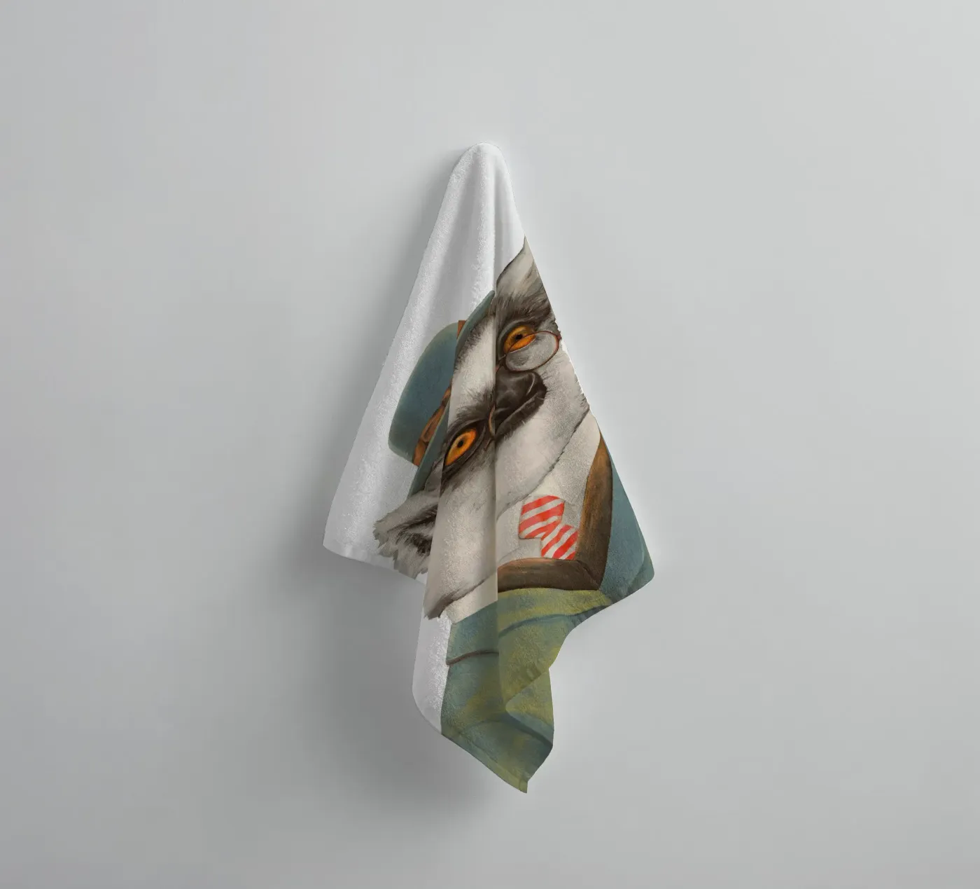 Lemur badhanddoek van Animal Crew