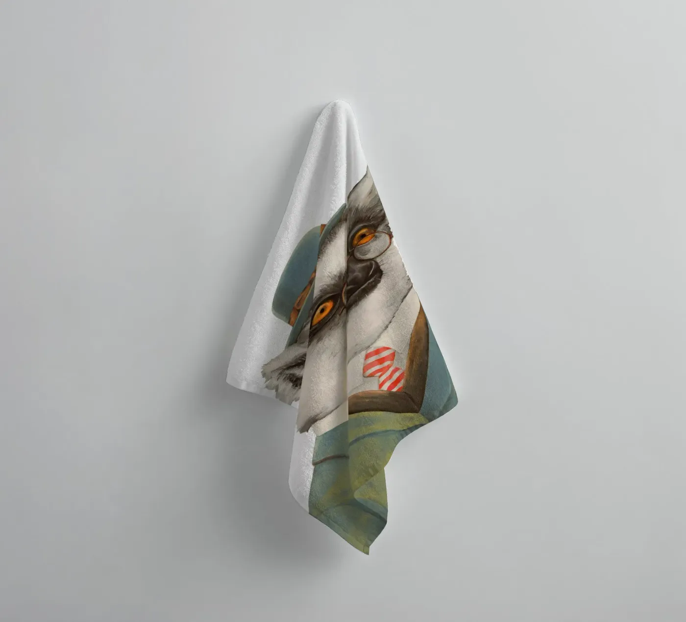 Lemur badhanddoek van Animal Crew