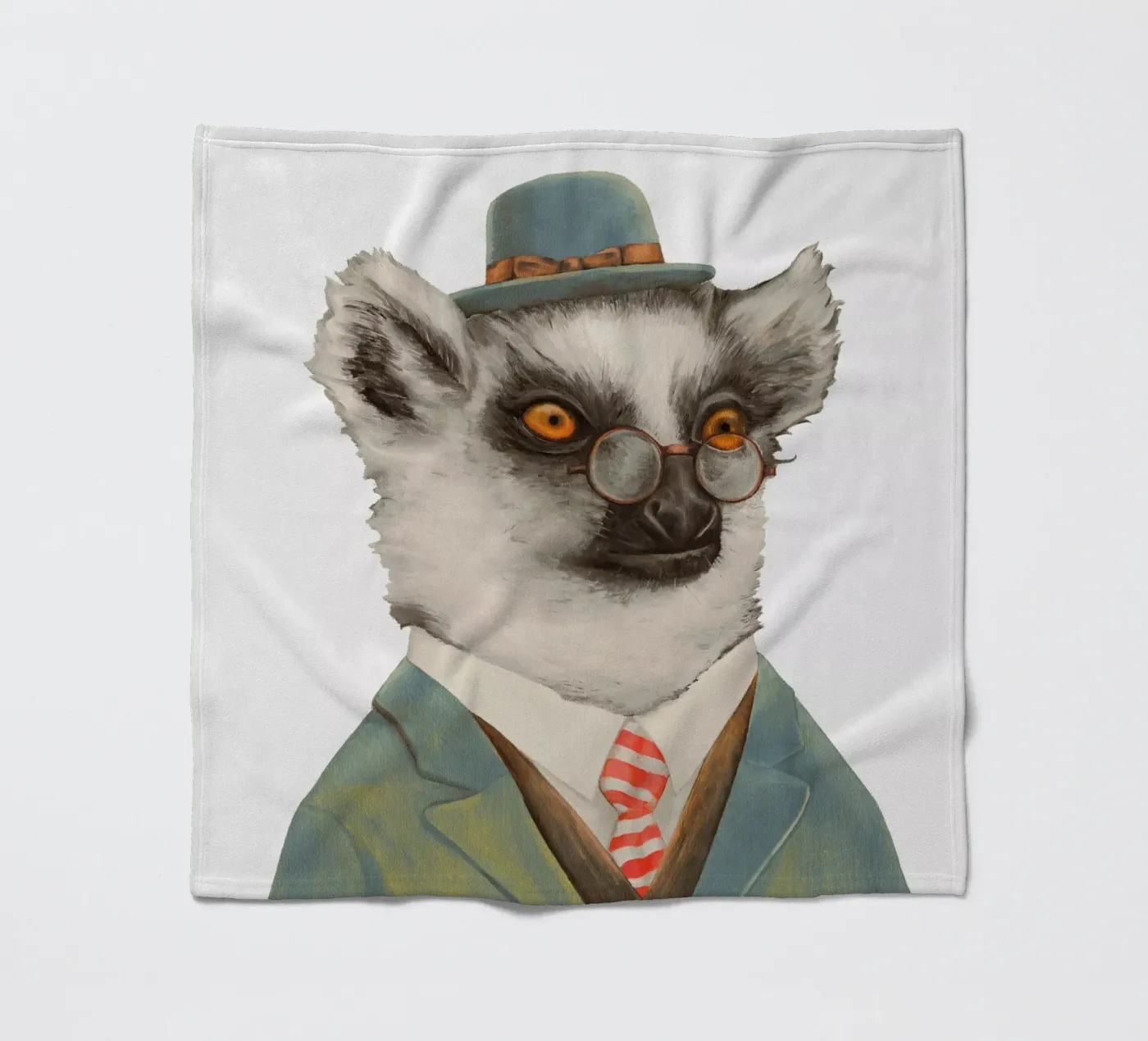 Lemur fleece blanket by Animal Crew